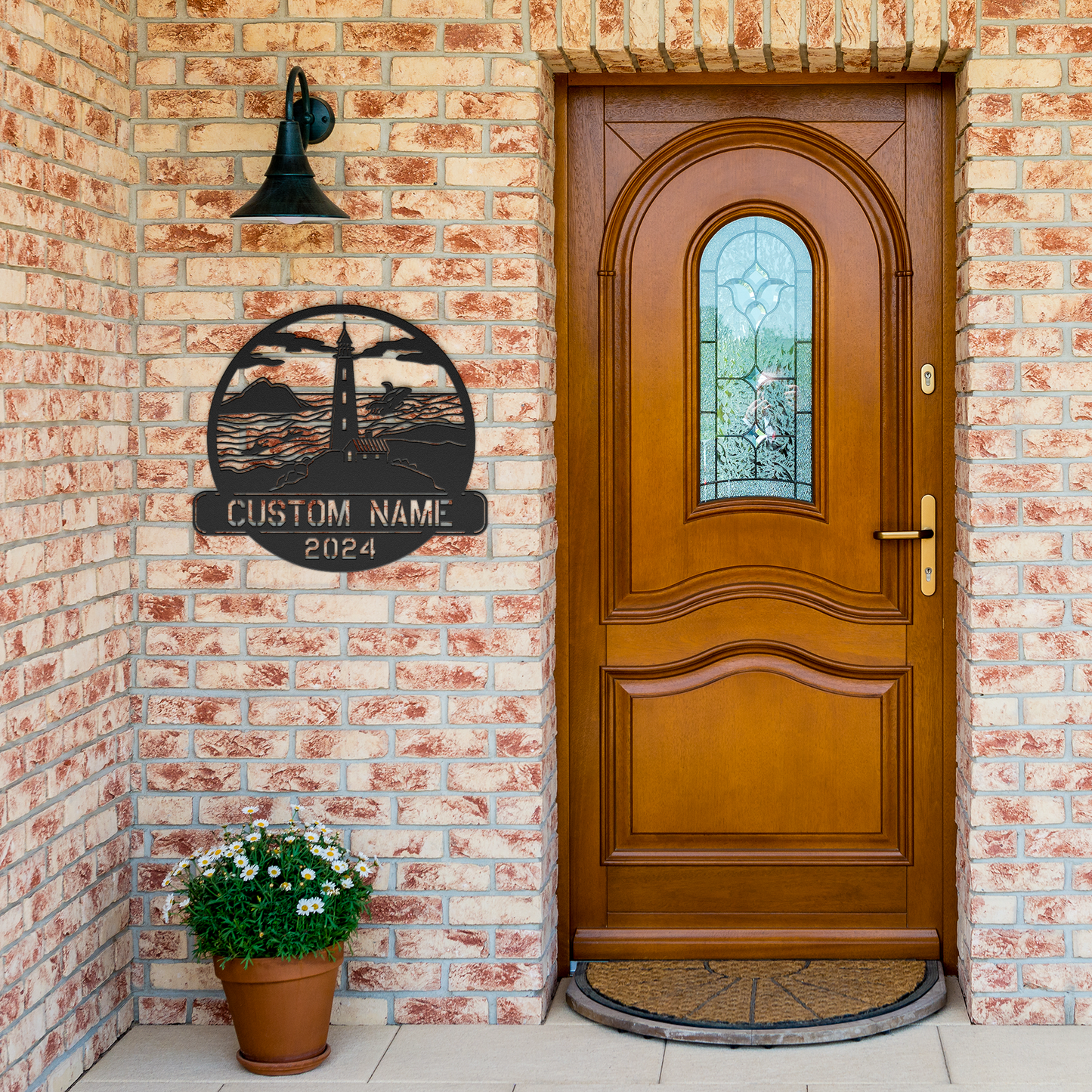 Metal Lighthouse Sign (Personalized)